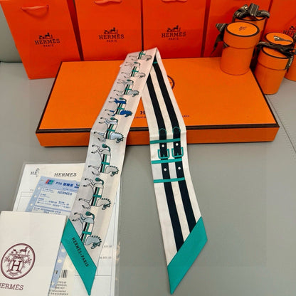 HERMES 25S TWILLY 86 IN SILK 989356