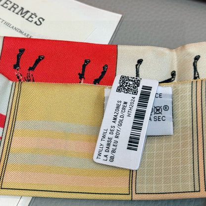 HERMES 25S NECKERCHIEF 86 IN SILK 991550