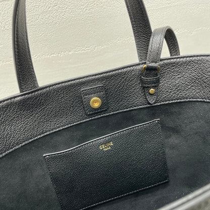MINI CABAS ANAÏS CUIR TRIOMPHE 21 IN BLACK GRAINED CALFSKIN