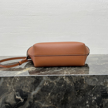 MINI CABAS ANAÏS CUIR TRIOMPHE 21 IN BRONZE ORANGE GRAINED CALFSKIN