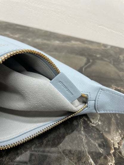 CELINE 25S TEEN LULU BAG 24 IN LIGHT BLUE CALFSKIN GOLD HARDWARE