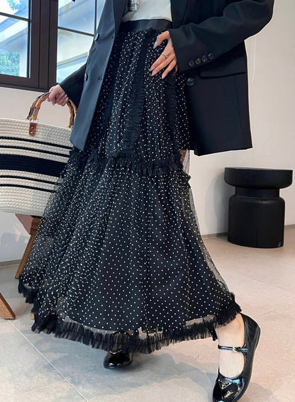 DIOR 25S LONG TULLE SKIRT STYLE 027