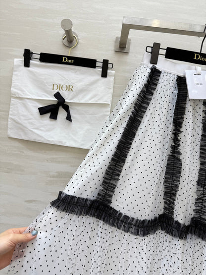 DIOR 25S LONG TULLE SKIRT STYLE 028