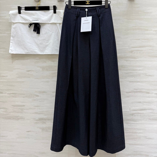 CHANEL 25S WIDE-LEG STRAIGHT PANTS 636