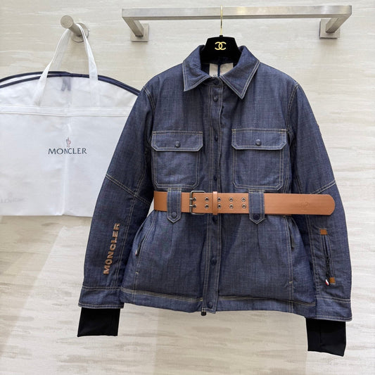 MONCLER 25S DENIM DOWN JACKET 344