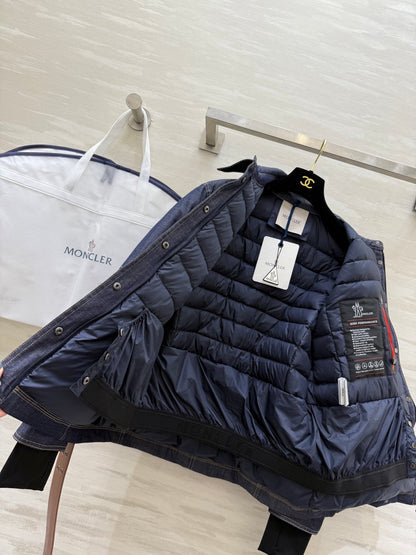MONCLER 25S DENIM DOWN JACKET 344