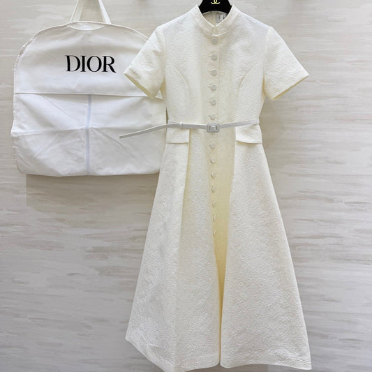 DIOR 26S SHORT-SLEEVE LONG DRESS 1071