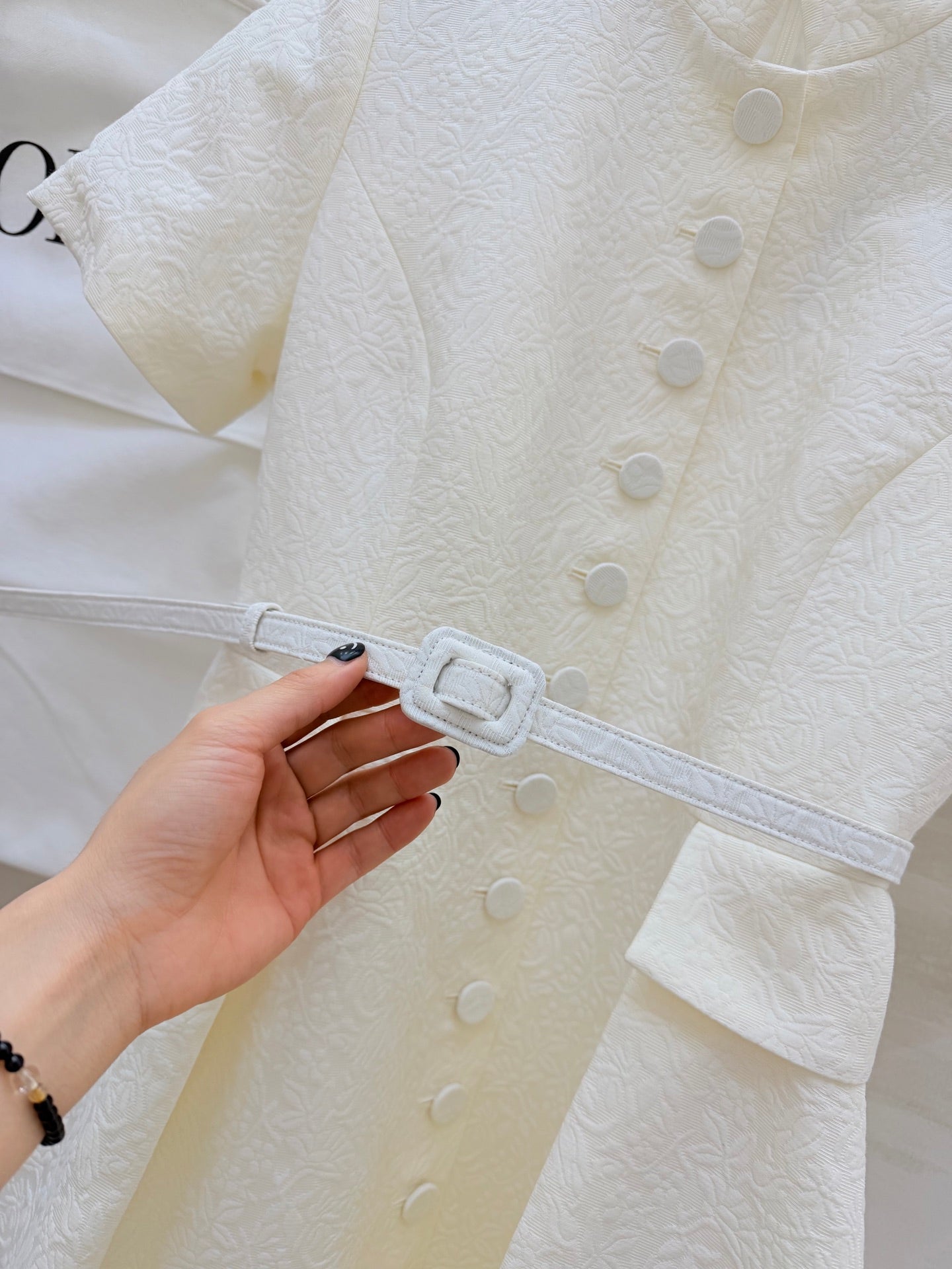 DIOR 26S SHORT-SLEEVE LONG DRESS 1071