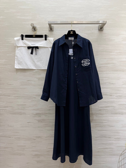 CHANEL 26S SHIRT AND SLEEVELESS DRESS SET 959