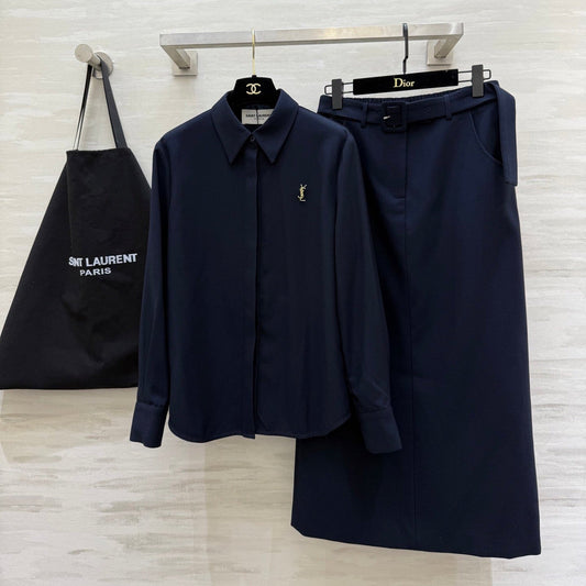 YSL 26S SHIRT AND SKIRT SET 353