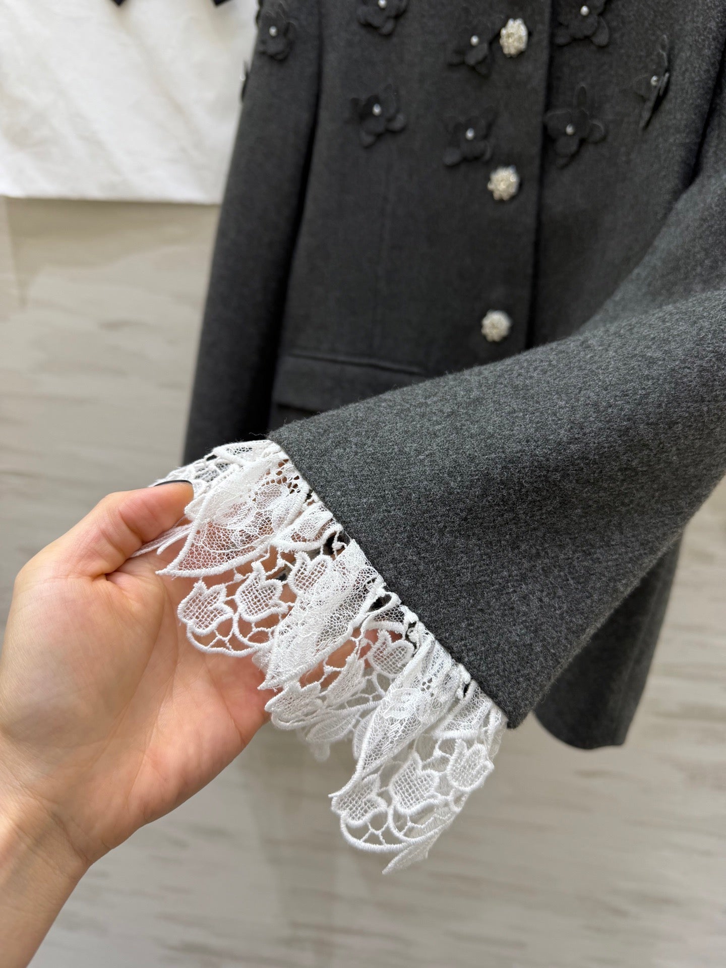 CHANEL 26S WOOL JACKET AND SKIRT SET 870