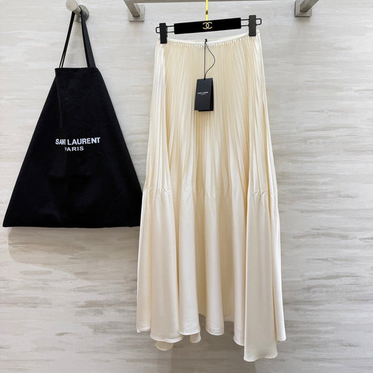 YSL 26S PLEATED MIDI SKIRT 270
