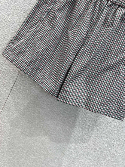 MIUMIU PLAID SHORTS 268898