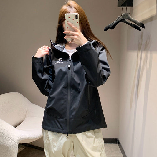 CHANEL 25S HOODED SPORTS JACKET 448