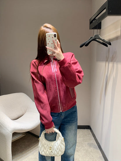 HERMES 25S SUEDE JACKET 385