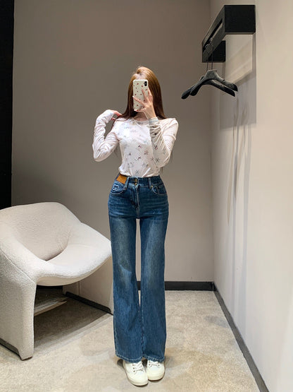 LP 26S JEANS WITH TWO BOW DETAILS 621