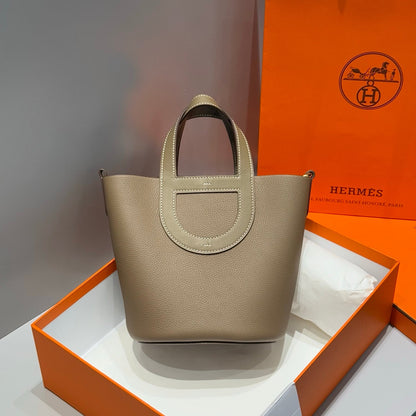IN THE LOOP 18 IN ETOUPE TOGO CALFSKIN GOLD HARDWARE