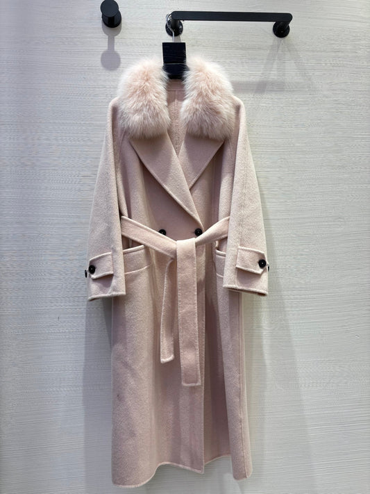 MAX MARA 25S DOUBLE-FACED CASHMERE COAT 056