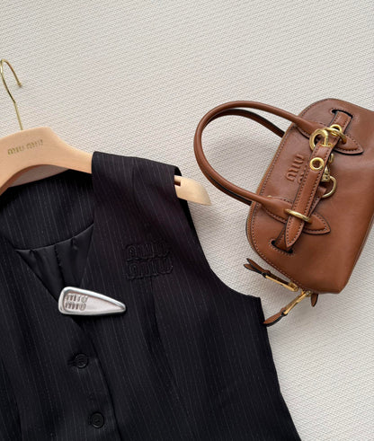 MIUMIU 26S SET VEST AND PLEATED SKIRT 867