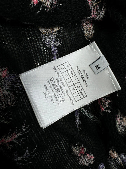 DIOR KNITTED V-NECK FLORAL EMBROIDERED CARDIGAN 276698