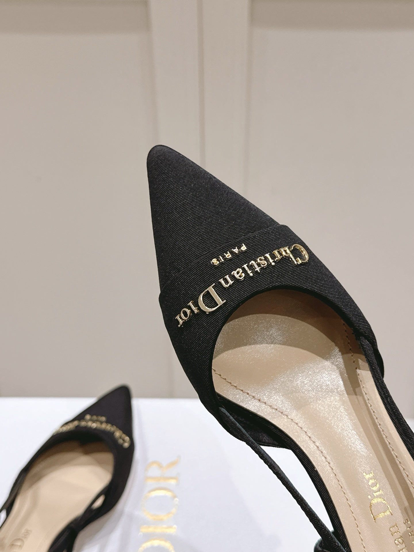 MY DD 25S SLINGBACK PUMP 50MM IN BLACK FABRIC