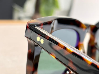 SQUARE SUNGLASSES 617107 IN BROWN MIXD RED HAVANA ACETATE