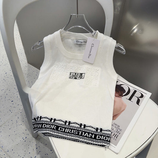 TANK TOP 612060 IN WHITE COTTON RIBBED