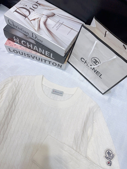 MONCLER 25S LONG-SLEEVE CREWNECK SWEATER 381