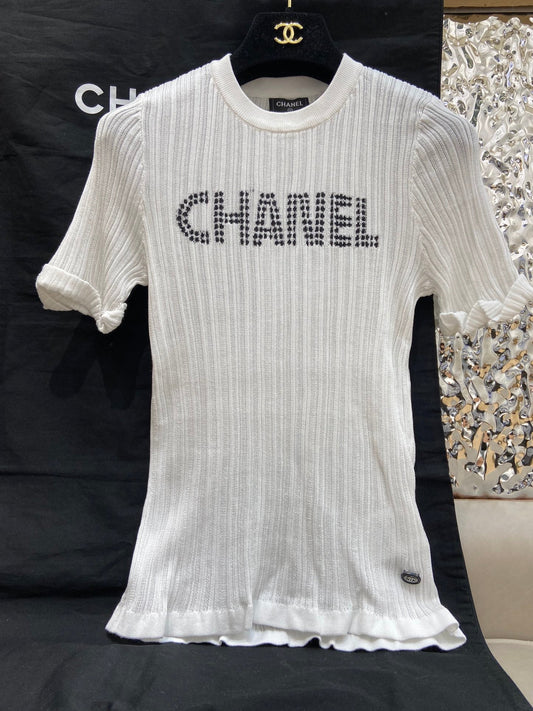 ROUND NECK KNIT TEE 25S IN COOL SILK 266093