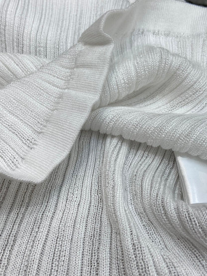ROUND NECK KNIT TEE 25S IN COOL SILK 266093
