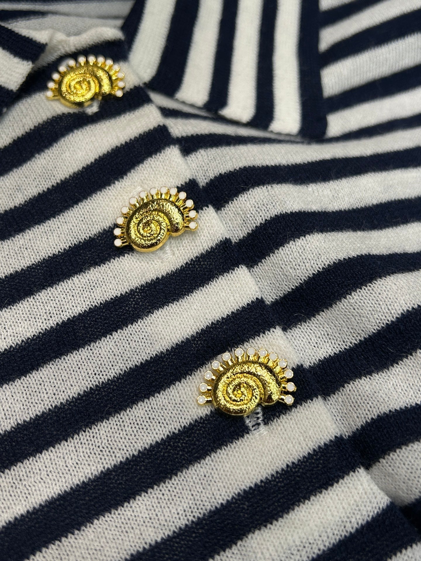 STRIPED KNIT SWEATER 25S IN COTTON 266075