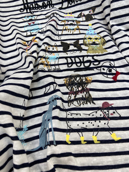 LONG SLEEVE STRIPED T-SHIRT 25S IN COTTON 266046