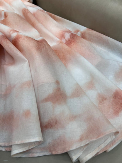 HIGH WAISTED TIE DYE SKIRT 25S IN COTTON 266215