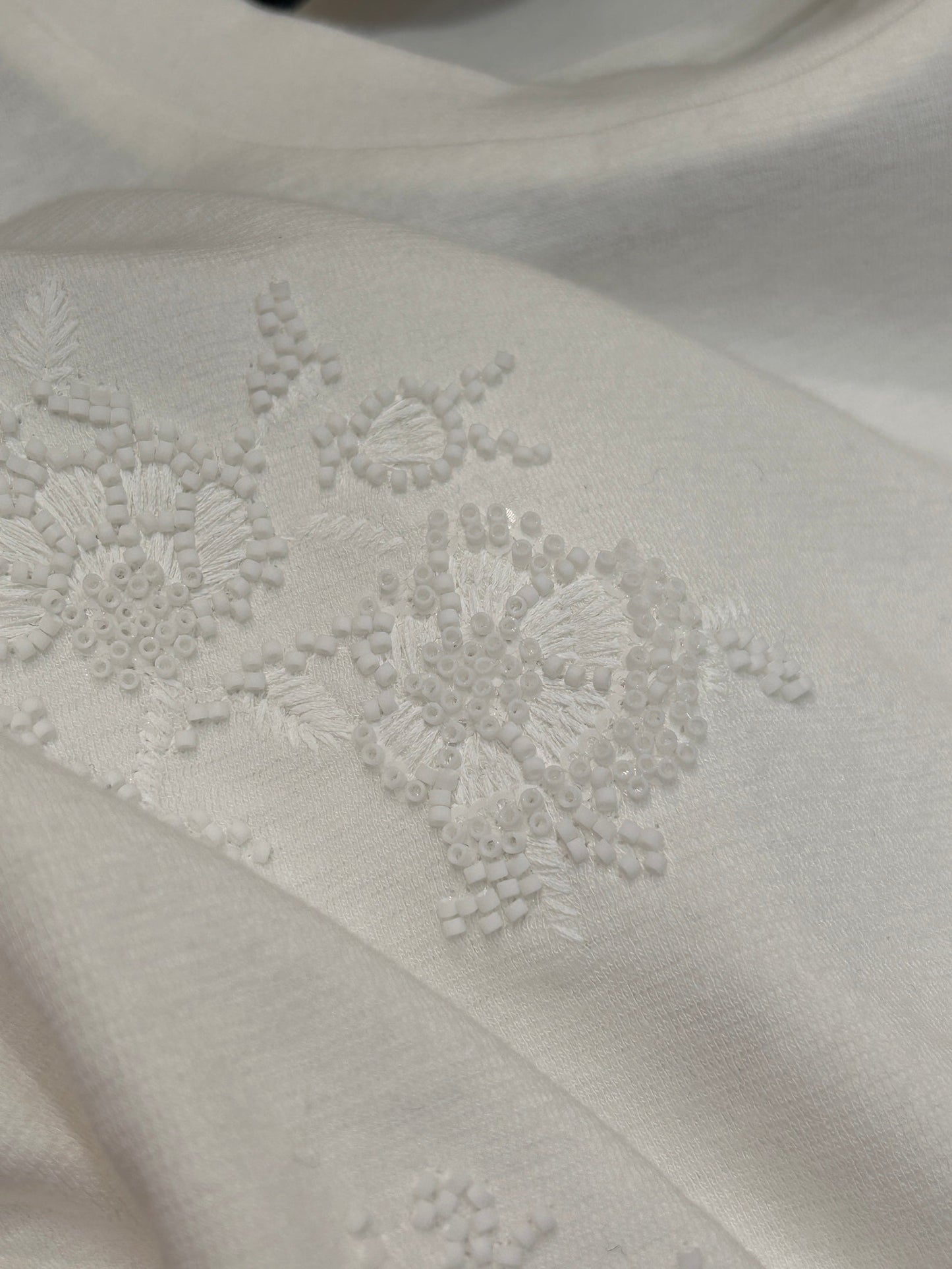 FLORAL EMBROIDERED T SHIRT 25S IN COTTON 266309