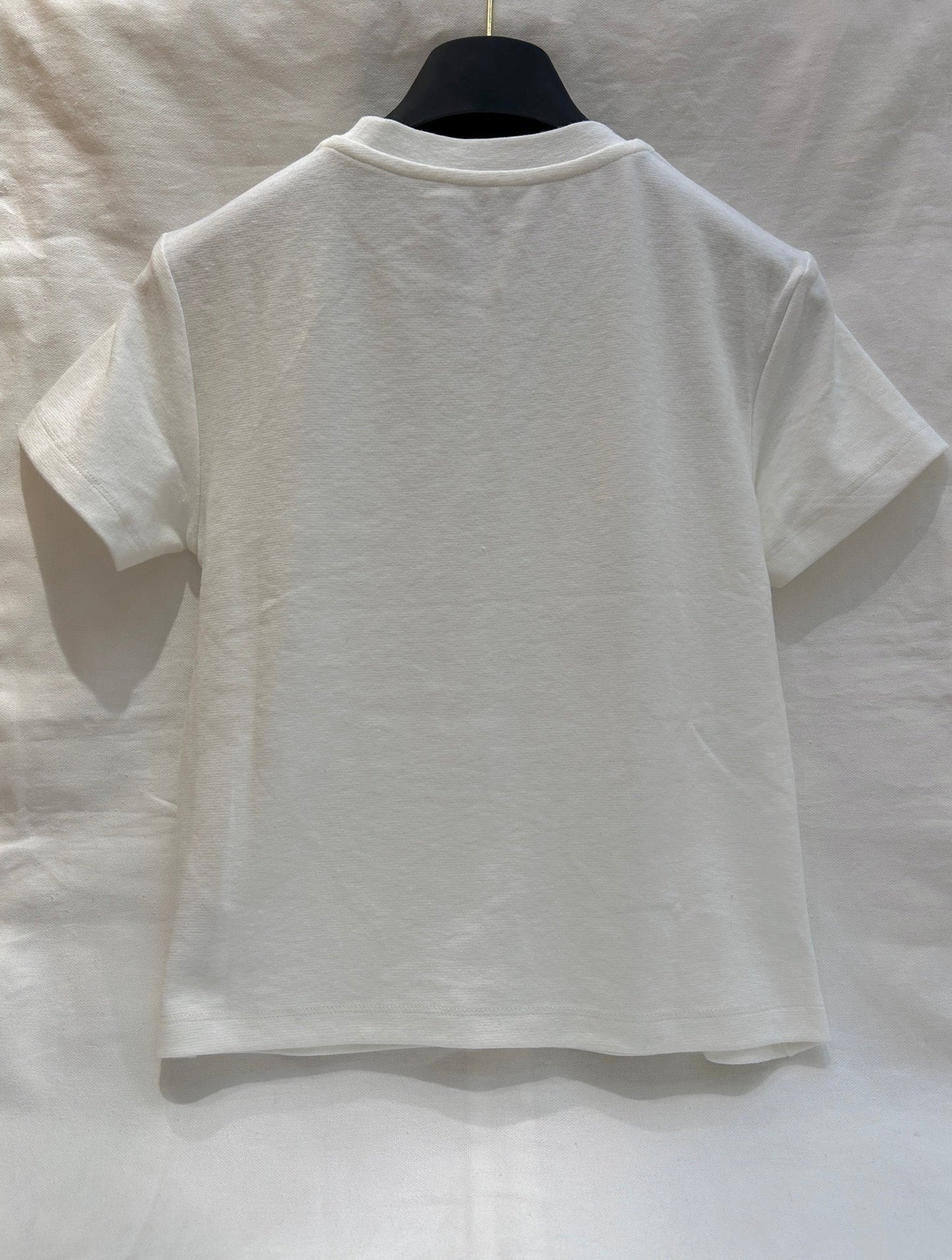 FLORAL EMBROIDERED T SHIRT 25S IN COTTON 266309