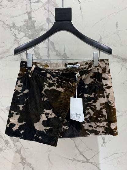 DIOR 25S MINI SKIRT CAMOUFLAGE STYLE 007