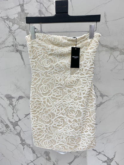 YSL 25S BARE-SHOULDER DRESS STYLE 130