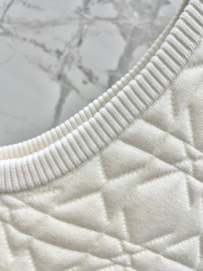 DIOR 26S DIAMOND-PATTERN KNIT VEST 947