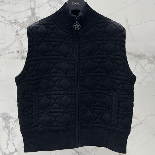 DIOR 26S DIAMOND-PATTERN KNIT VEST 946
