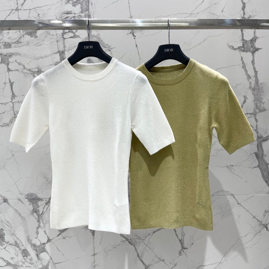 DIOR 26S SHORT-SLEEVE KNIT T-SHIRT 907