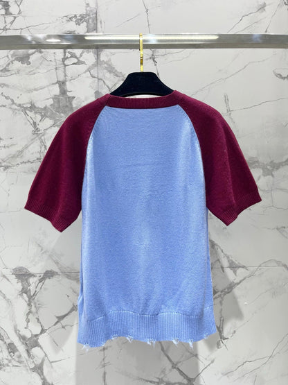 CHANEL 26S SHORT-SLEEVE KNIT TOP 958