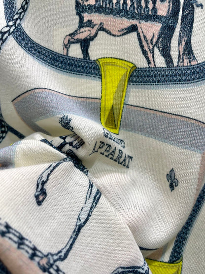 HERMES 26S SHORT SLEEVED KNIT TOP 532