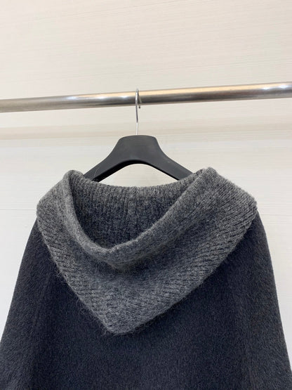 MONCLER 25S CASHMERE HOODED JACKET 201