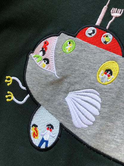 Loewe Submarine T-shirt Green Cotton