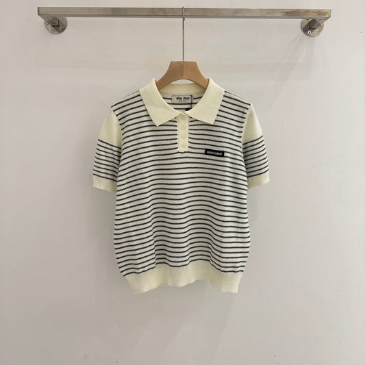 MIUMIU KNIT POLO SHIRT STYLE 391