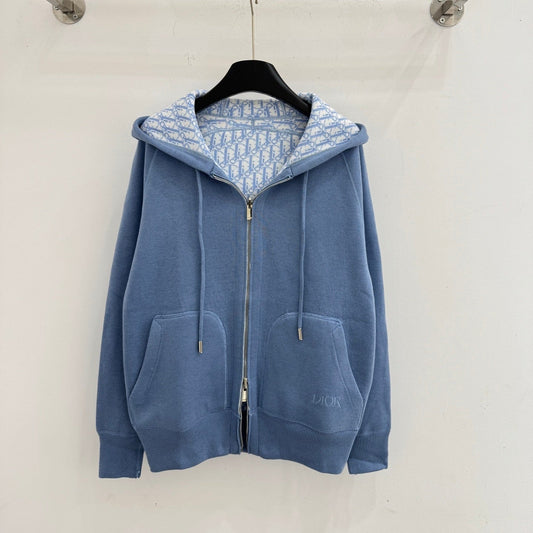 DIOR 26S REVERSIBLE ZIP-UP HOODIE 886