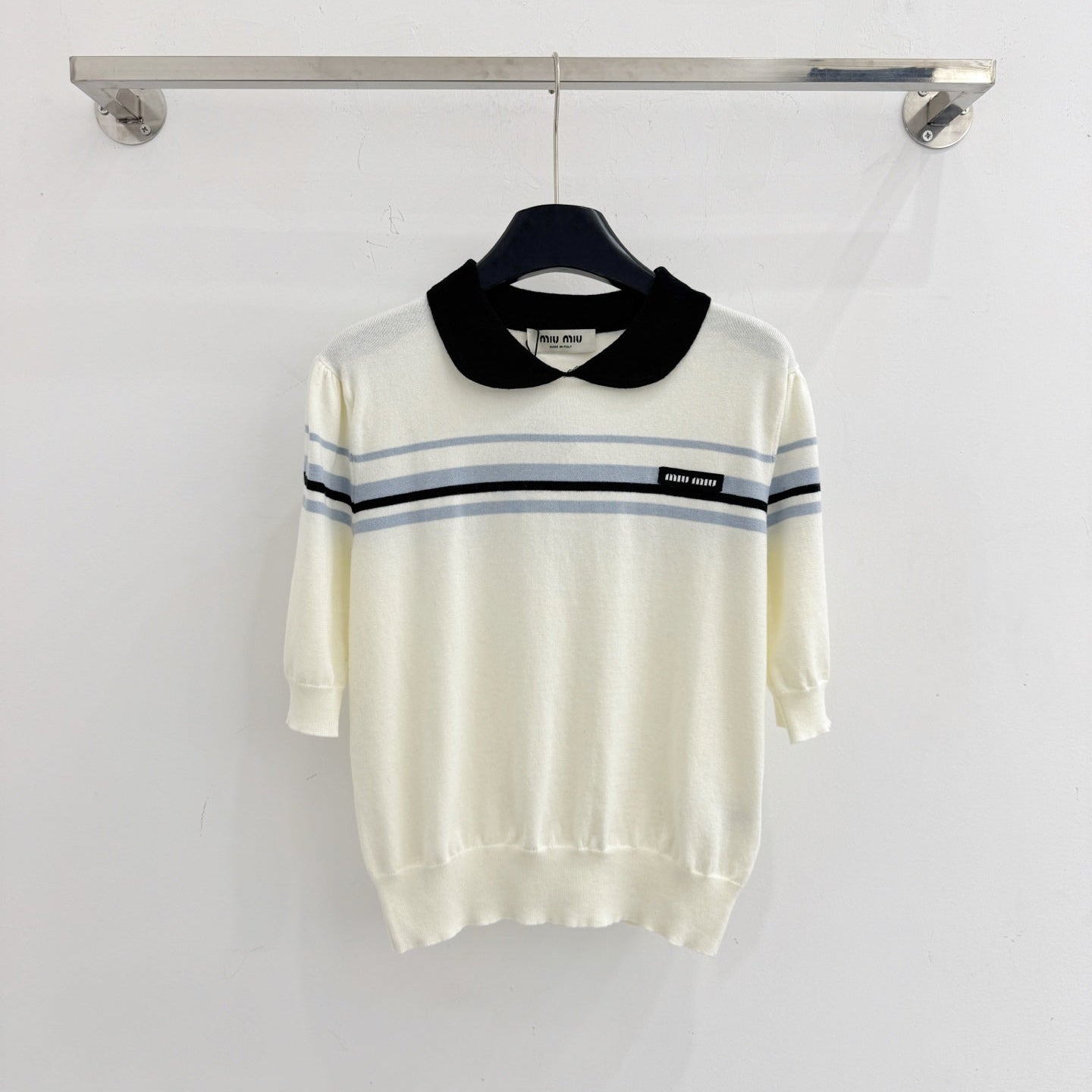MIUMIU 26S KNIT POLO SWEATER 981