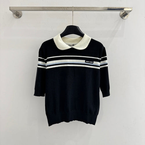 MIUMIU 26S KNIT POLO SWEATER 982