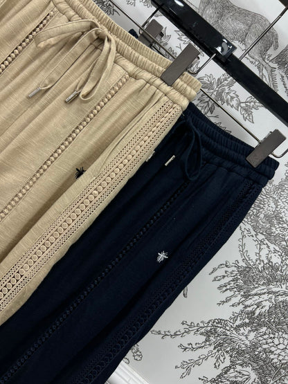 DIOR LINEN LACE PANTS 268742