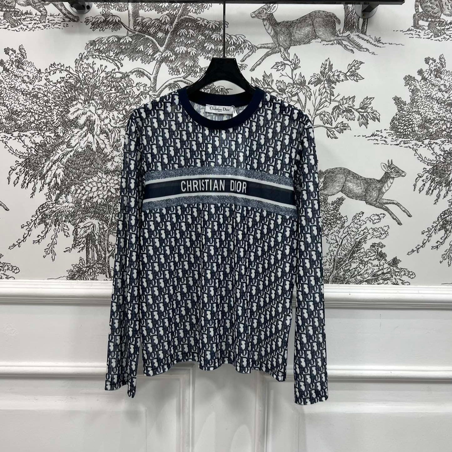 DIOR CREW NECK PRINTED T-SHIRT 268592
